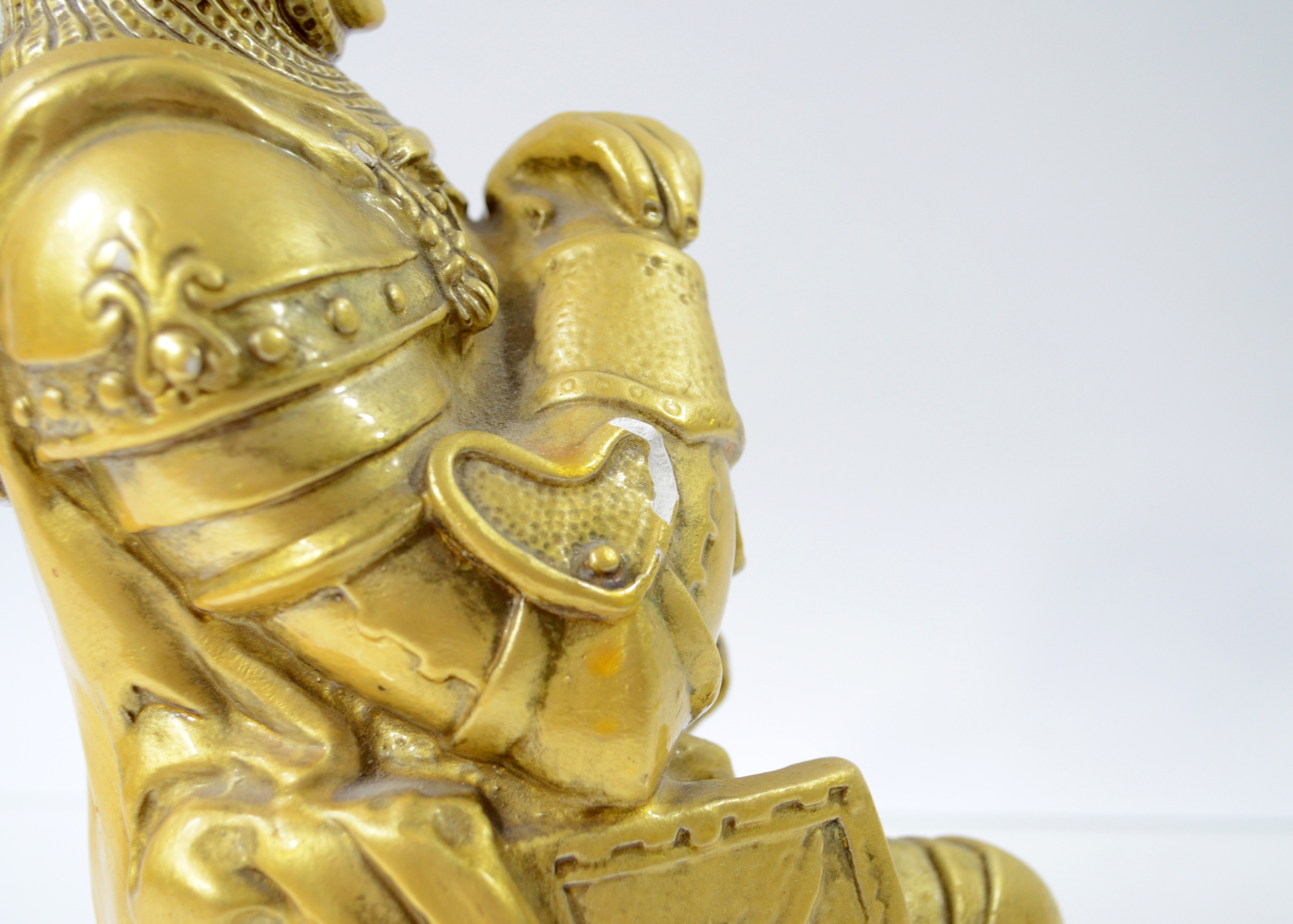 Plaster Statue of Kneeling Knight EBTH